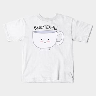 Beau-TEA-ful Kids T-Shirt